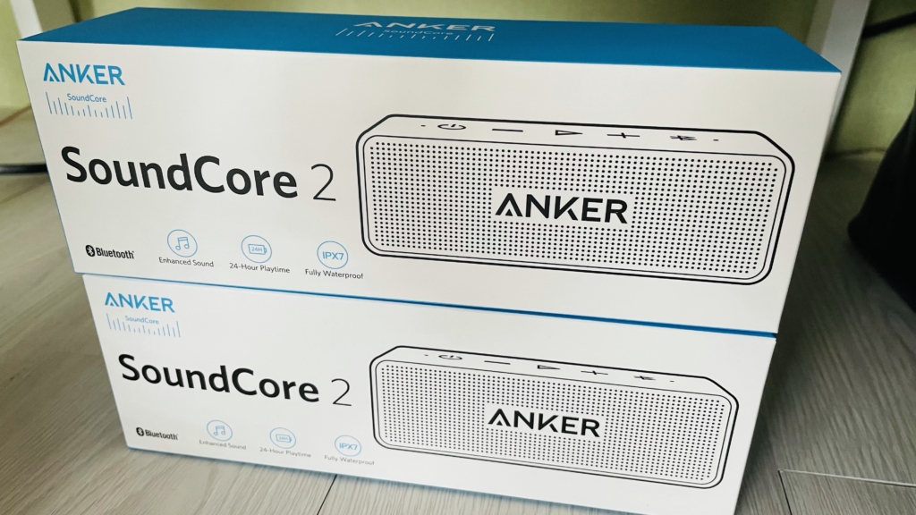 車用 Bluetoothスピーカー Anker Soundcore 2 改良型 2台買いました レビュー シバログ